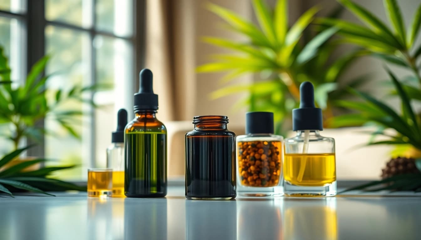Buy Cannabis concentrates UK in stylish glass containers showcasing quality.
