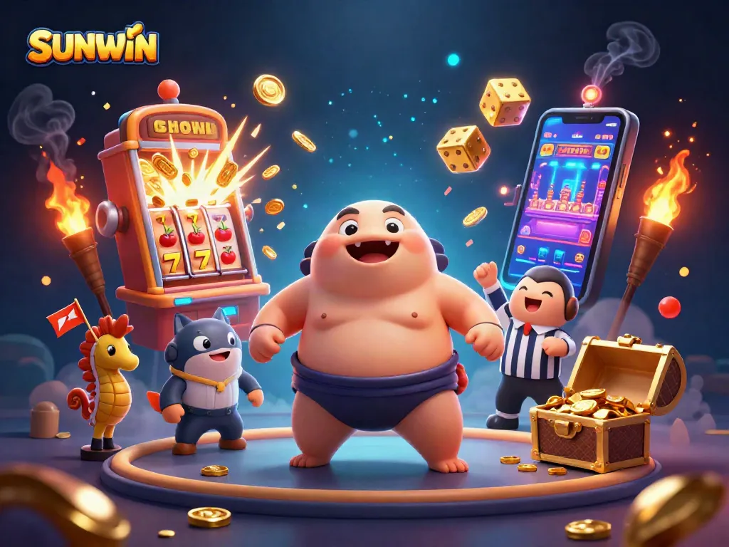 SUNWIN enthusiasts enjoy packed 3D casino action with vibrant jackpot excitement and playful characters.