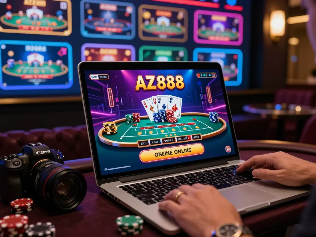 Experience the thrilling world of AZ 888 online gambling with vibrant graphics and exciting gameplay.