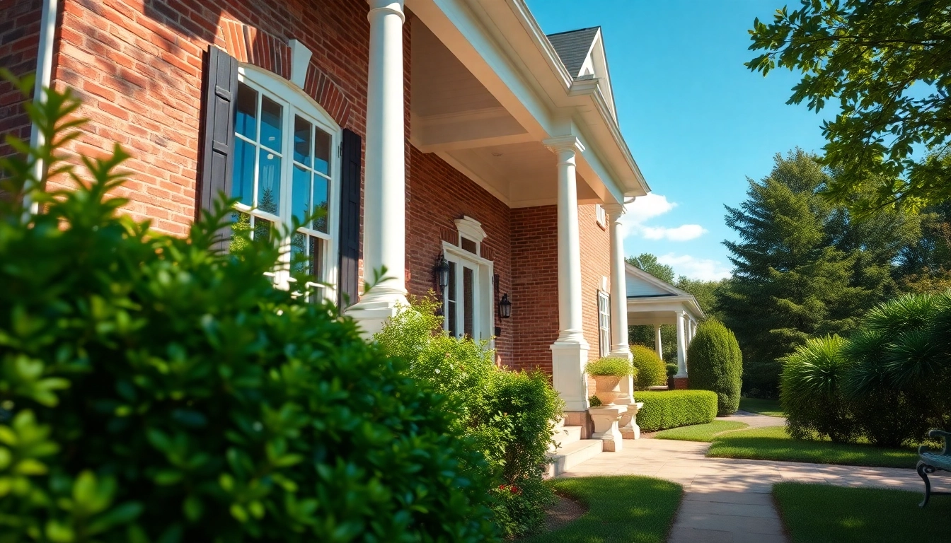 Transforming a colonial home renovation with vibrant gardens and classic architecture elements.