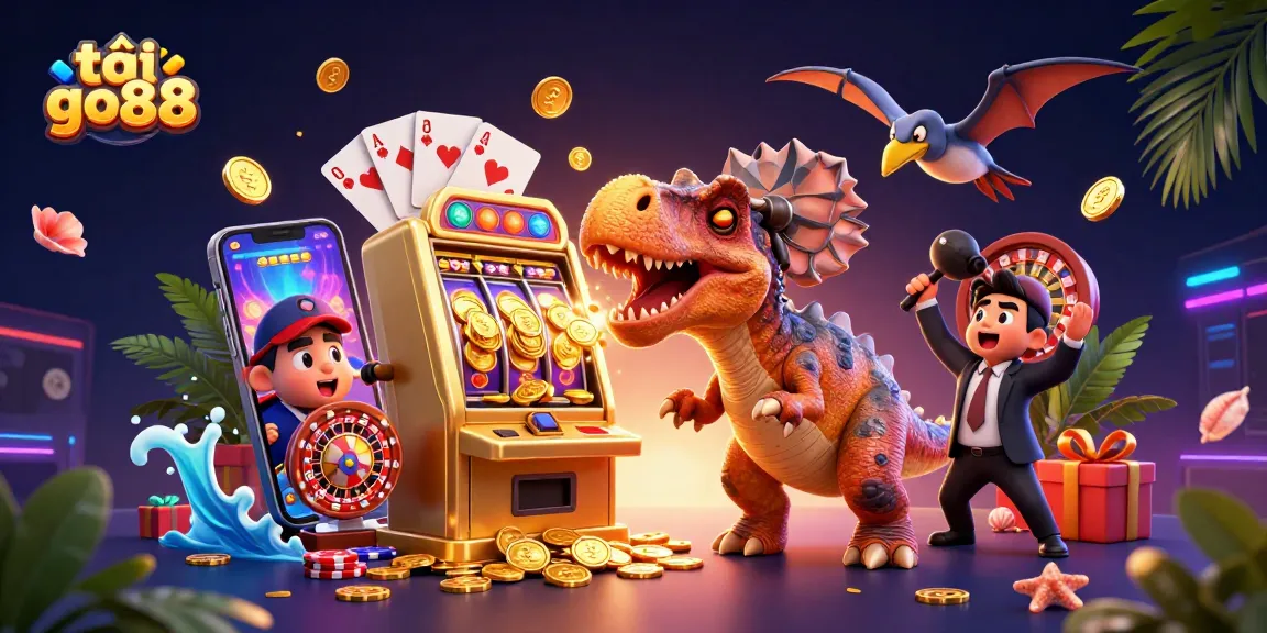 Spin the reels of tải go88 and catch jackpot coins in this vibrant casino scene.