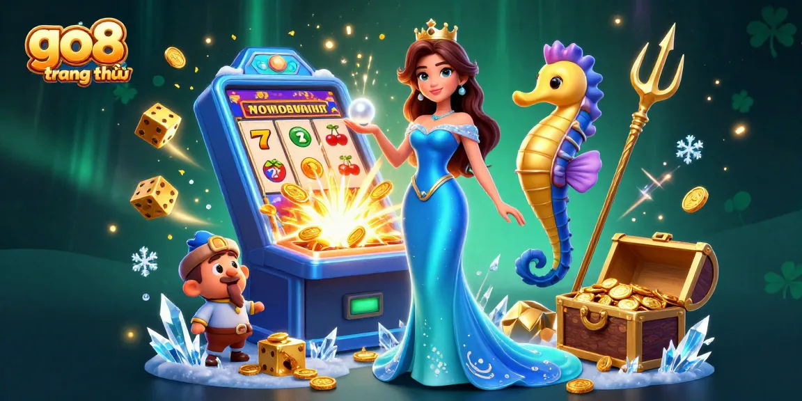 Experience thrilling action at go8 trang chủ with vibrant slot symbols and an enchanting underwater scene.
