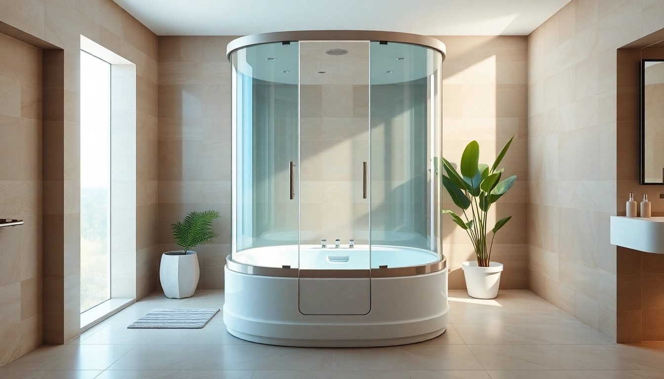 Erleben Sie die Eleganz der sonni Duschkabine in einem modernen Badezimmer.