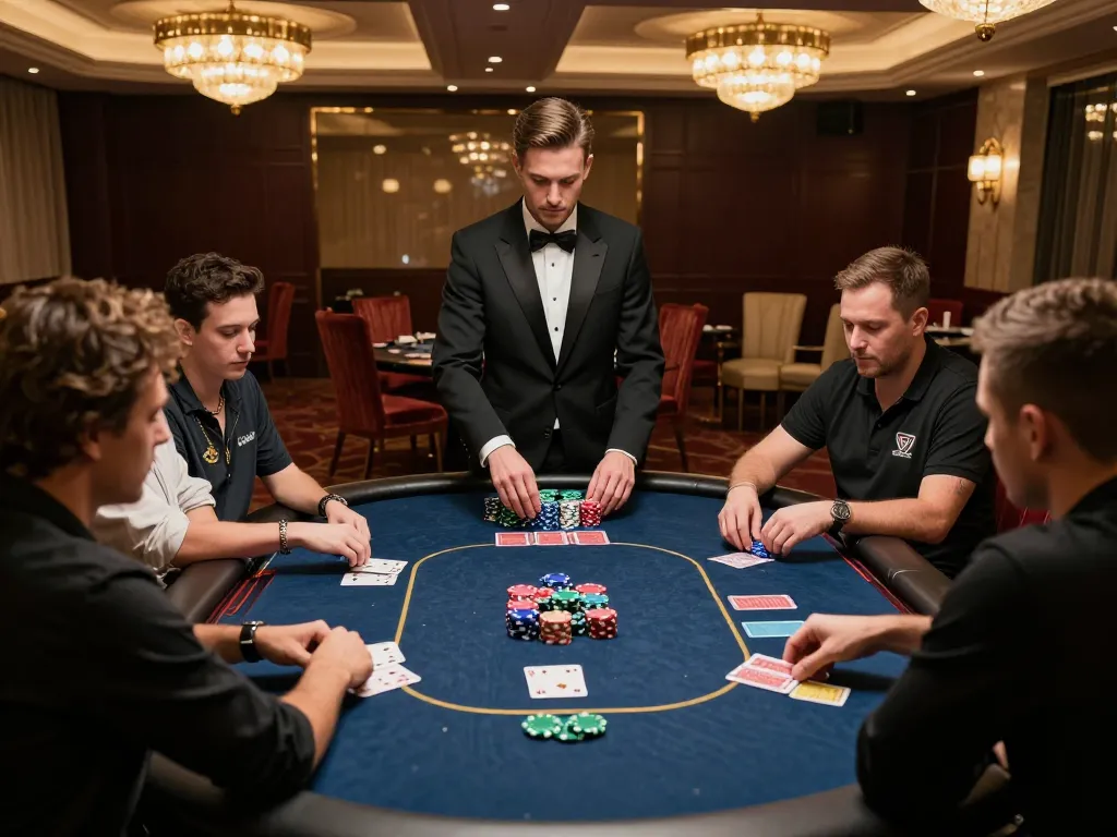 B52Club poker game unfolding with players strategizing their moves at an elegant table.
