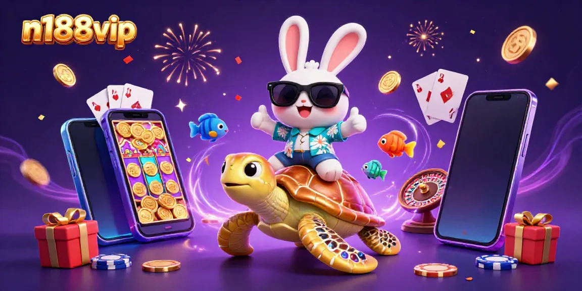 Experience thrilling slots and underwater adventures with n188vip's lucky rabbit and golden turtle.
