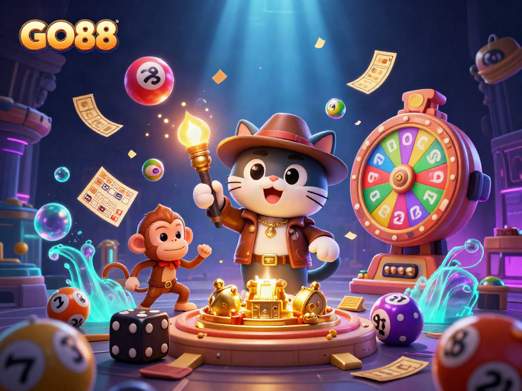 Embark on thrilling adventures with GO88's vibrant casino world filled with treasures and excitement.