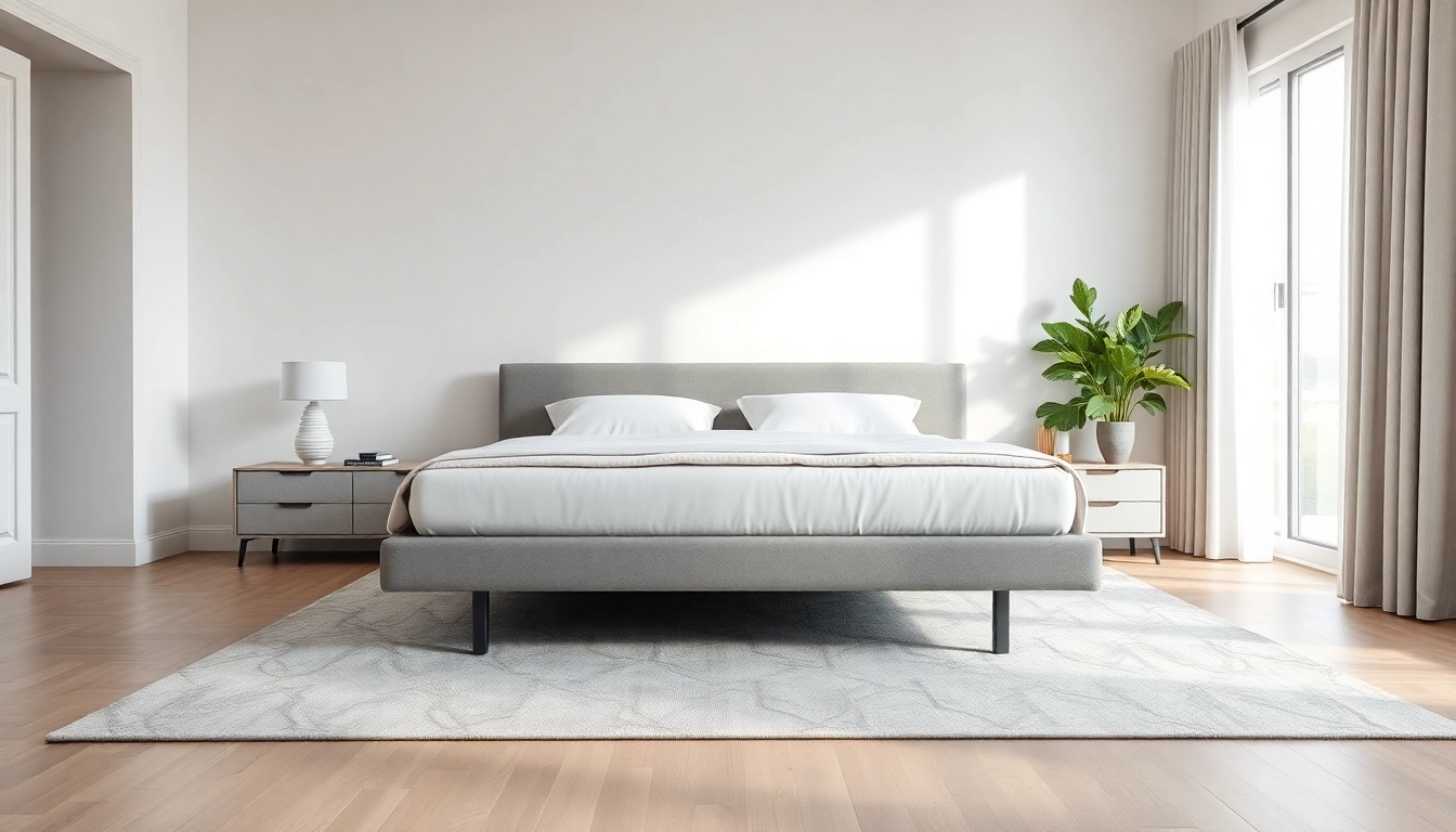 Experience the comfort of a split king adjustable bed in a beautifully designed bedroom setting.