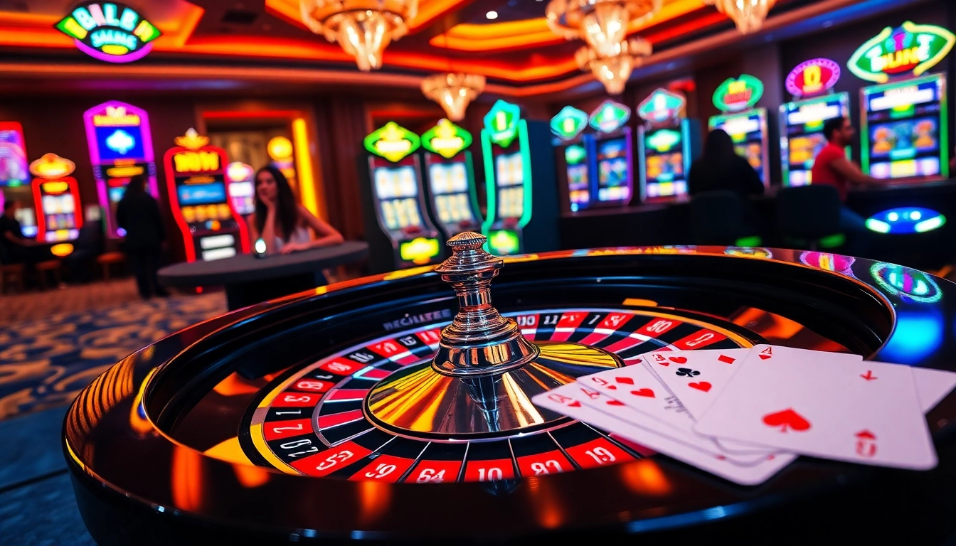Exciting gameplay at rr88 casino with vibrant roulette and poker action.