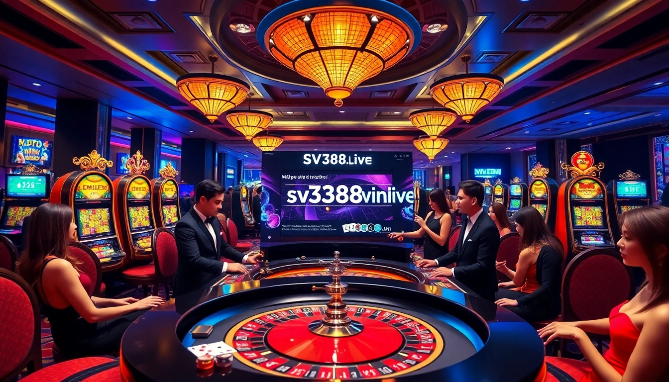 Engaging gaming experience at https://sv388win.live with vibrant casino elements and professional ambiance.