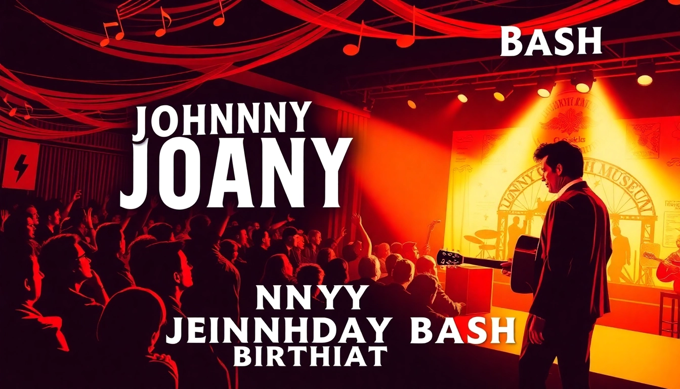 Celebrate the Johnny Cash Birthday Bash at johnnycashbirthday.com with vibrant music and festive atmosphere