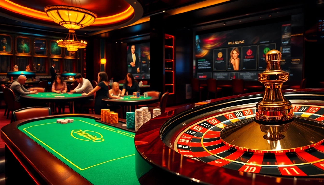Win exciting games at https://vipwin.co.uk/ with thrilling casino scenes featuring poker tables and roulette wheels.