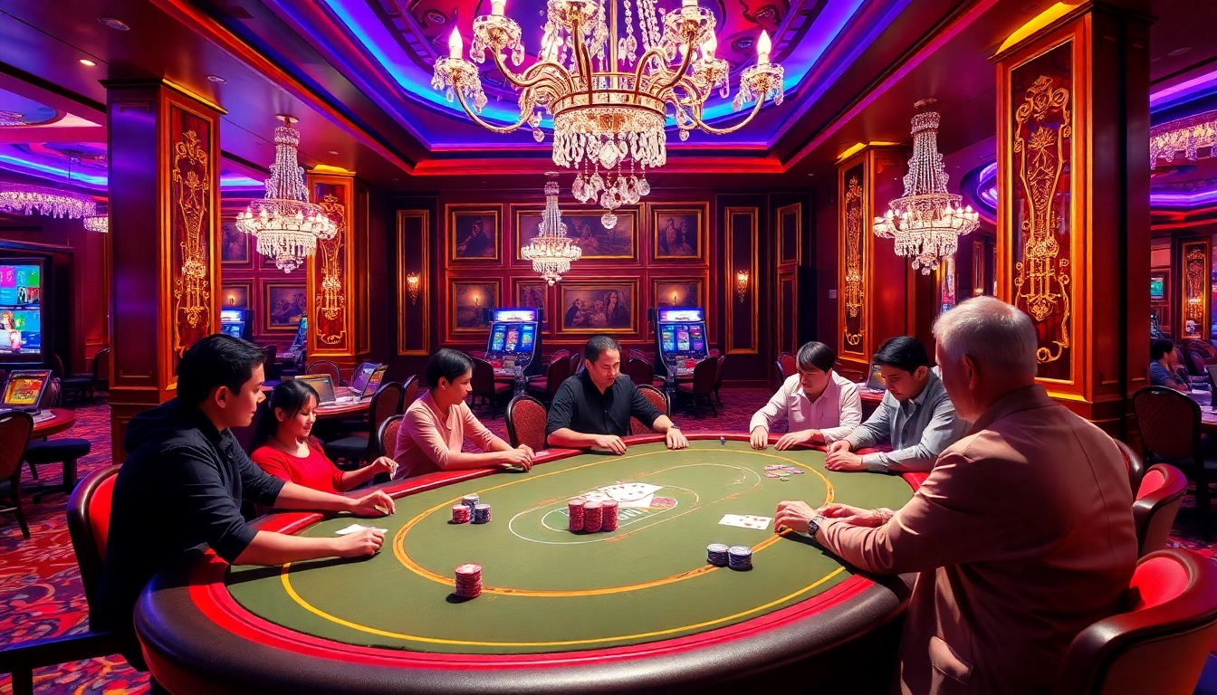 An engaging poker game scene at https://lixi88.run/, showcasing excitement and strategy.