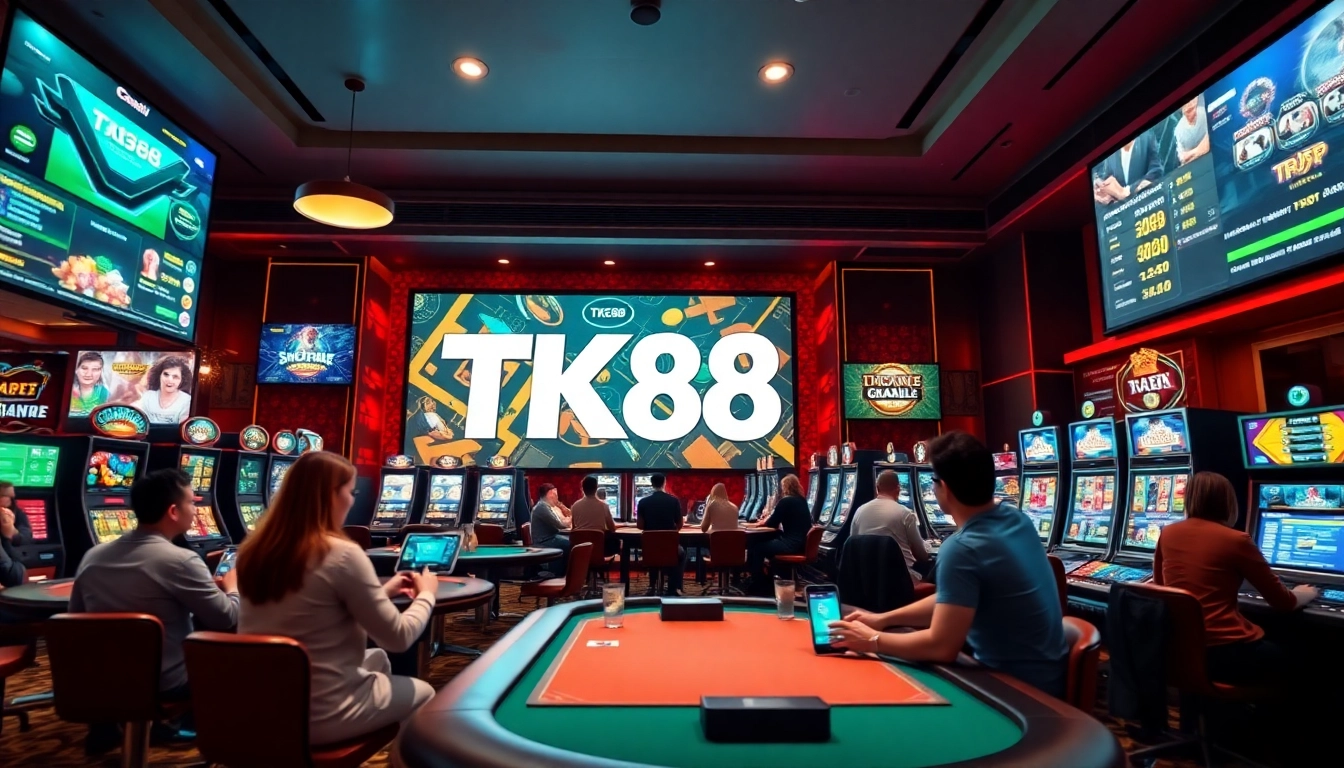 Exciting online gambling environment at tk88win.live featuring vibrant casino games and engaging players.