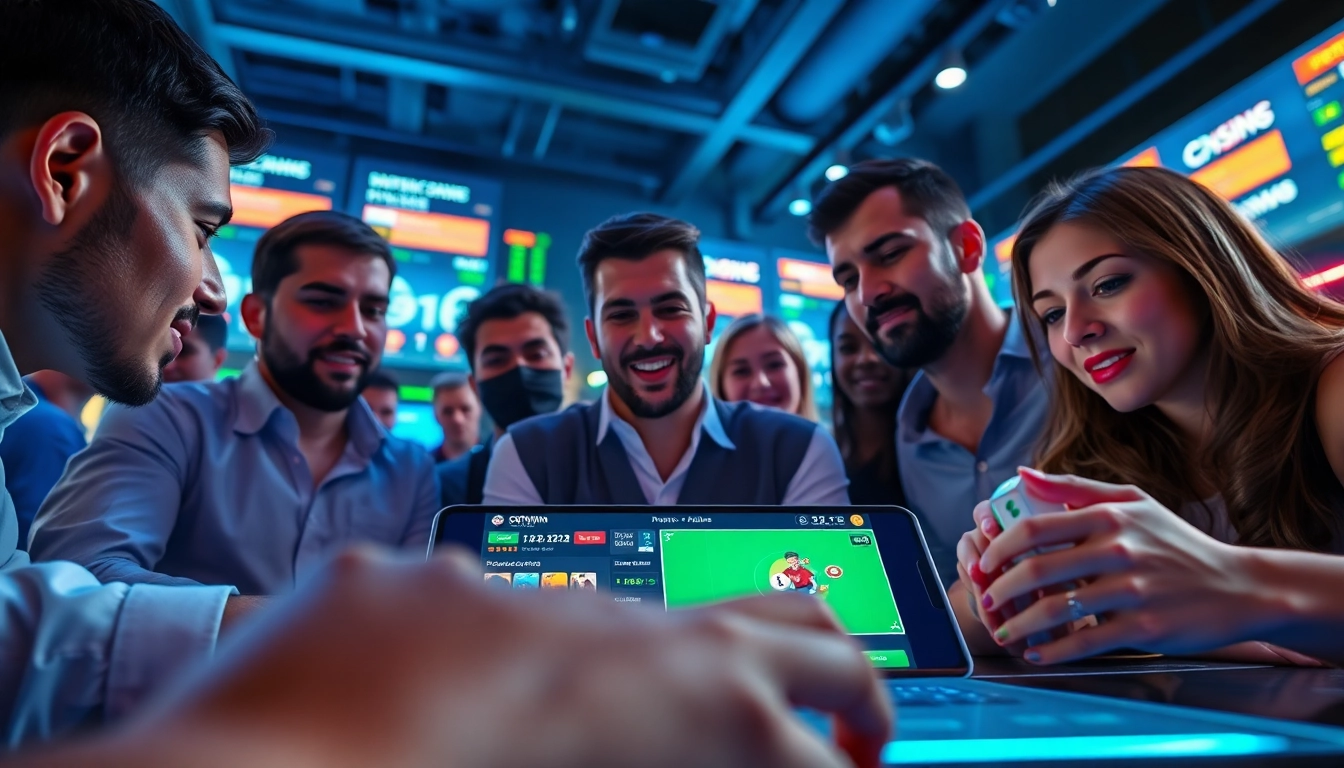 Vibrant online gaming scene showcasing okvipwin.live with live betting options and engaging players.