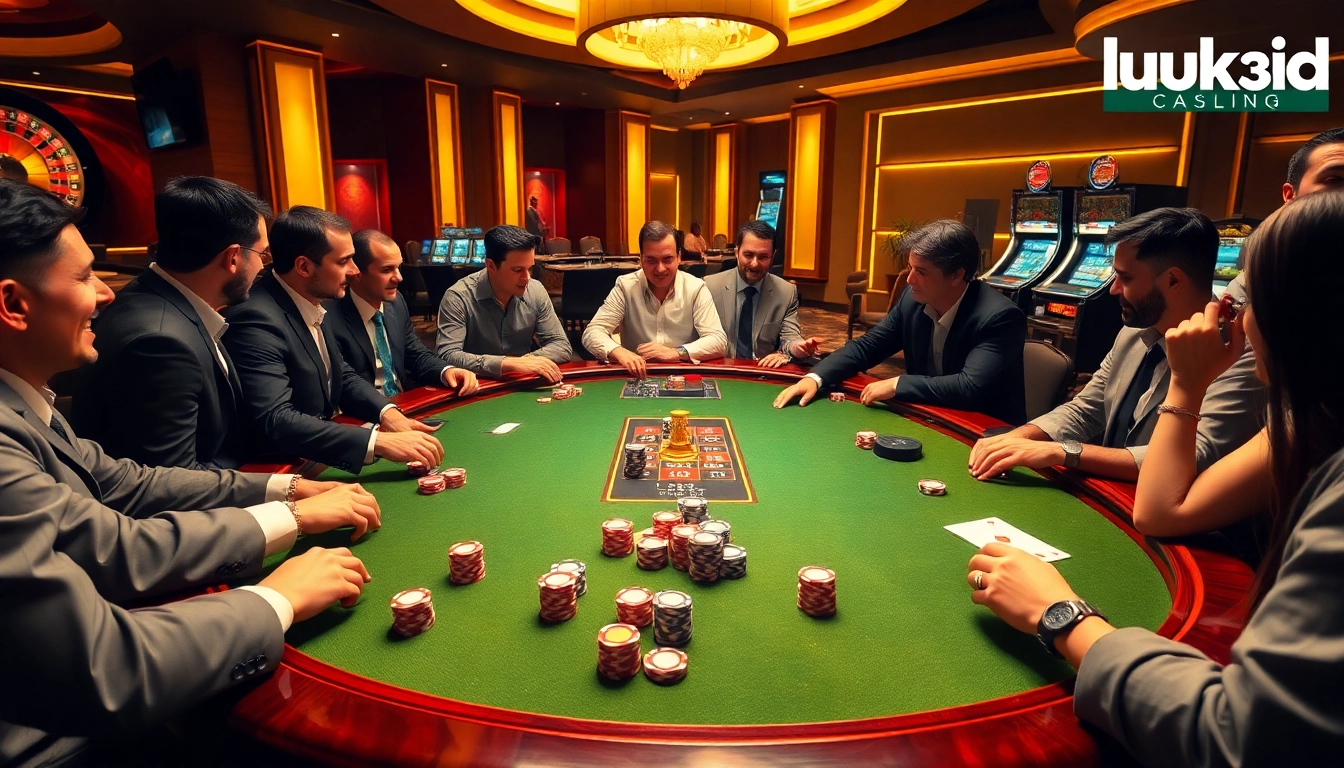 Experience the thrill of casino gaming at https://luck8.bid/ with an engaging poker scene full of excitement.