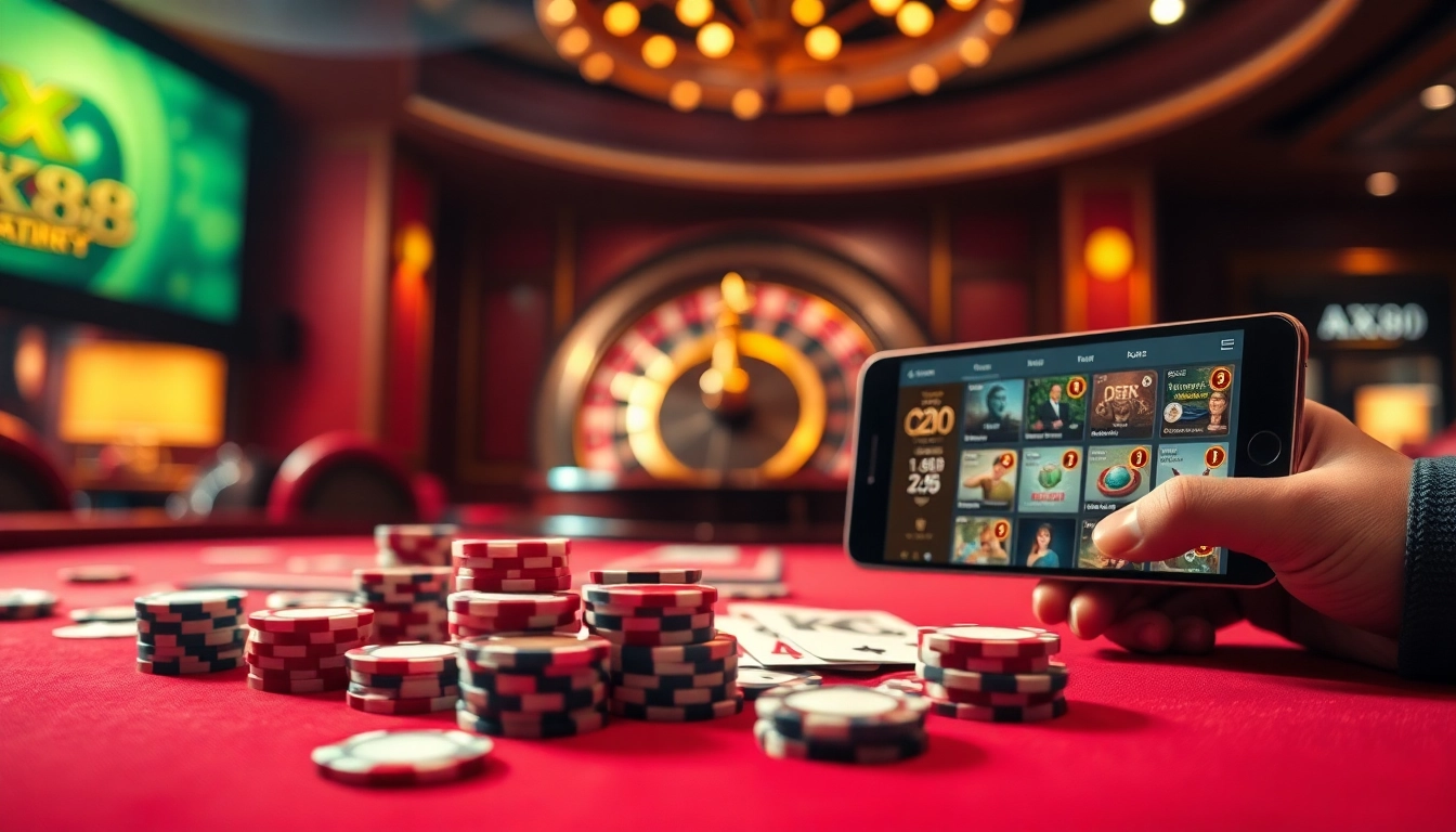 Engage with the AX88 APP for an unmatched online gambling experience featuring exciting poker and casino games.