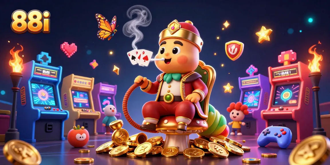 Engage in exhilarating gameplay with 88i’s vibrant casino scene featuring unique characters and colorful elements.