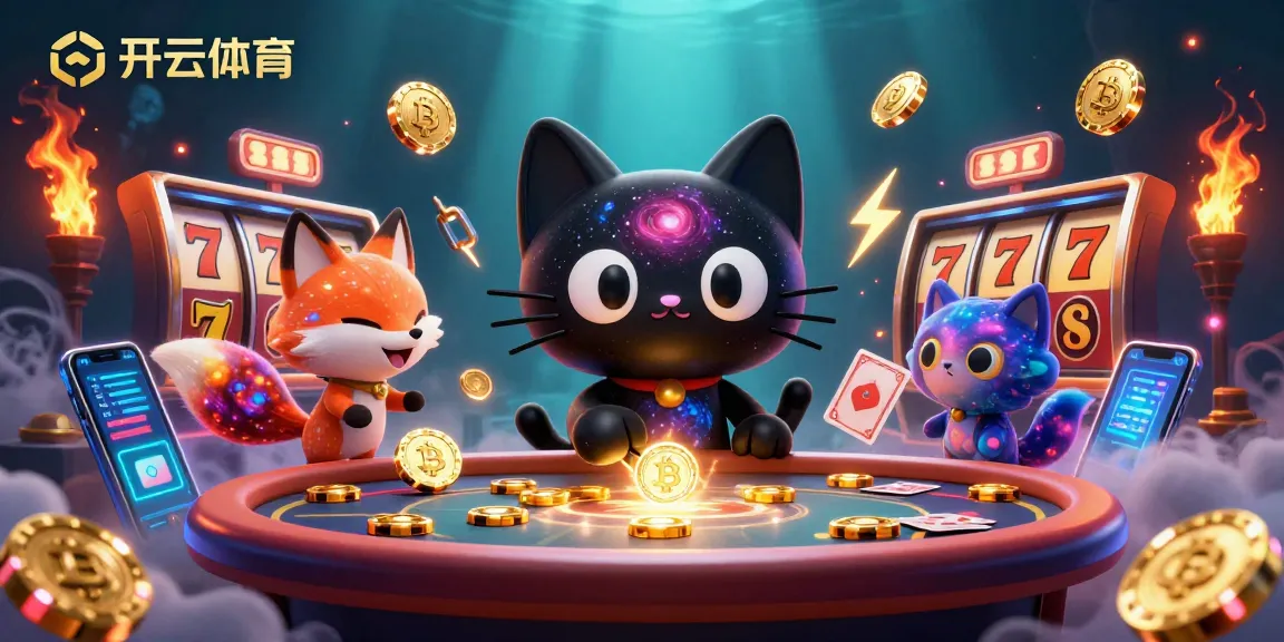 Engage in lively gaming action with 开云体育 at a cosmic casino, featuring vibrant slots and animated characters.